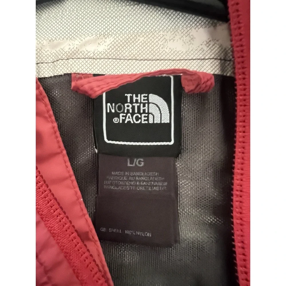 The North Face HyVent Technical Rain Shell Jacket Men's Large Red Hooded YKK